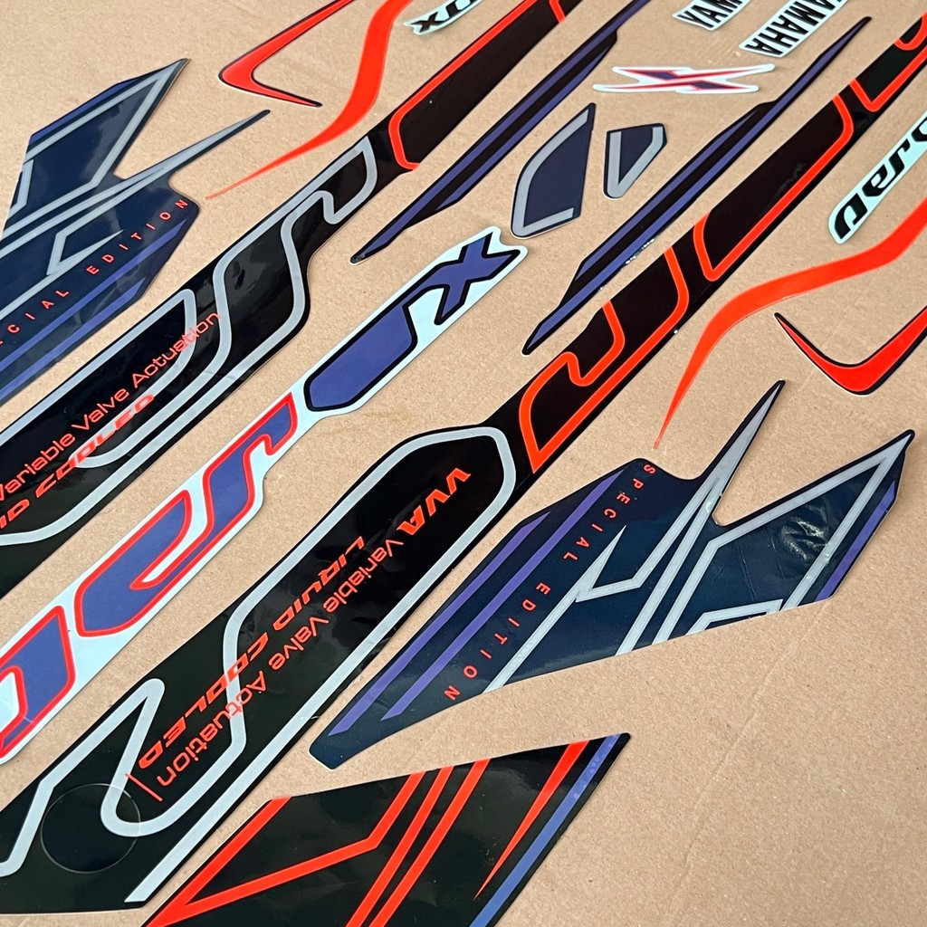 Yamaha AEROX CYBER CITY 2023 2024 ALL NEW CONNETED Sticker Striping Fullset - รูปที่ 6