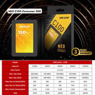 HIKSEMI SSD SATA 120GB/240GB/256GB/480GB/512GB (เอสเอสดี)