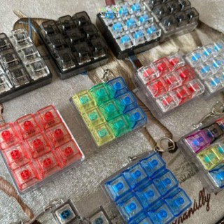 STARYSWAY Fidget พวงกุญแจ, Keycap DIY คีย์บอร์ดนิ้วมือคีย์บอ…