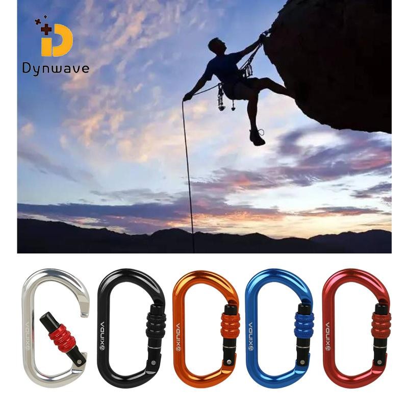 Dynwave 25KN Climbing Carabiner Clip Rappelling คาราบิเนอร์ความแข็งแรงสูง Rock Climbing