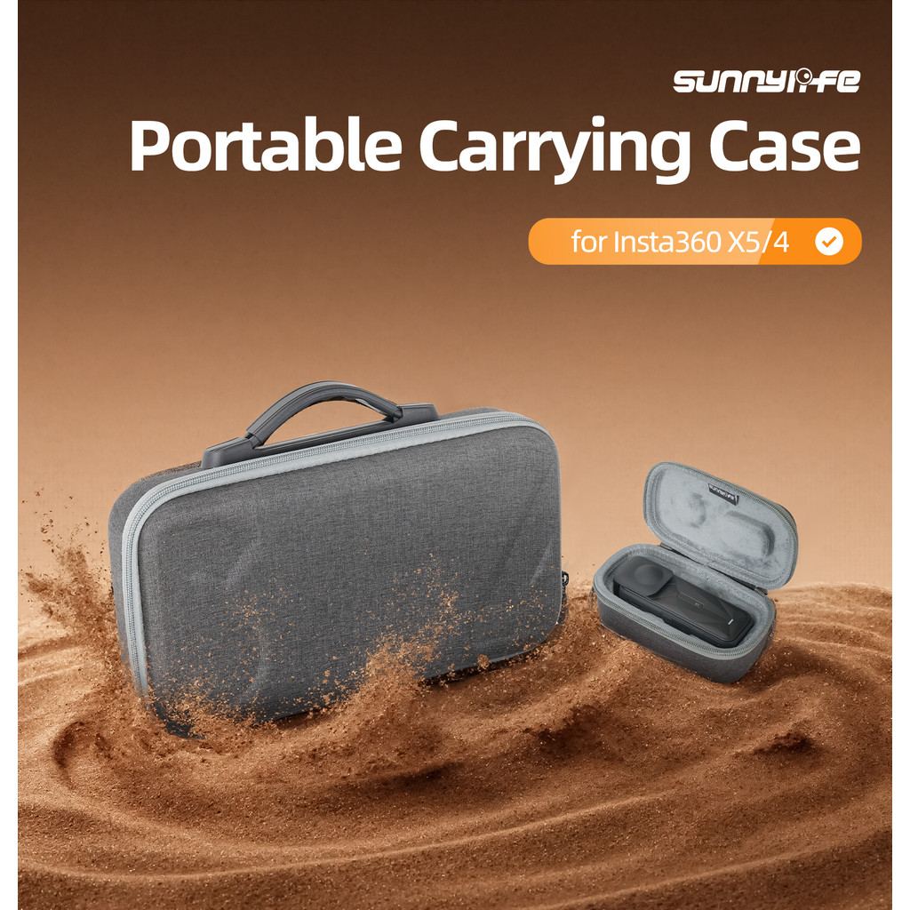 Sunnylife Insta360 X5 Storage Bag X5/4 Stand-alone Bag Portable Suit Case Protective Box Portable Accessories