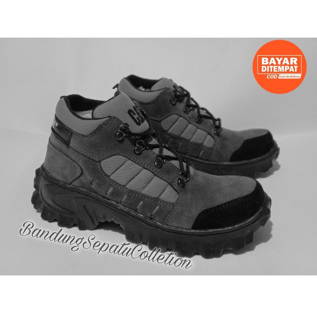 D9 รองเท้าบูทผู้ชาย Safety Low สีเทา สีดํา ไซส์ 39-44