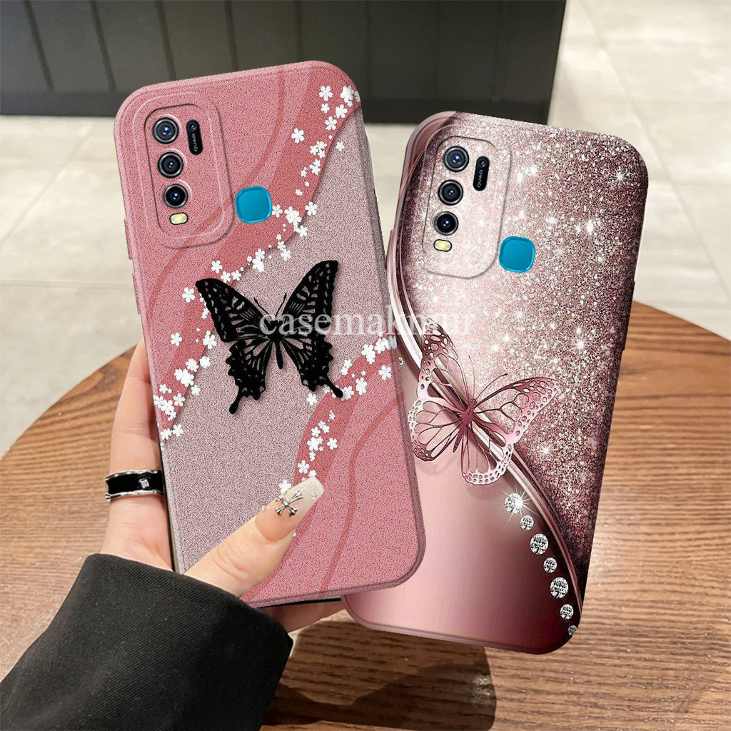 Vivo Y30 Y30i Y50 Y12 Y15 Y17 Y19 Z1 Pro Casing Silicone Tpu Case Custom Girls Butterfly Motif