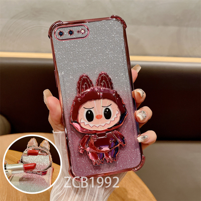 CasingBracket iphone 6 6S 7 8 PLUS เคสโทรศัพท์ซิลิโคนสี่มุมเคสใส LBB