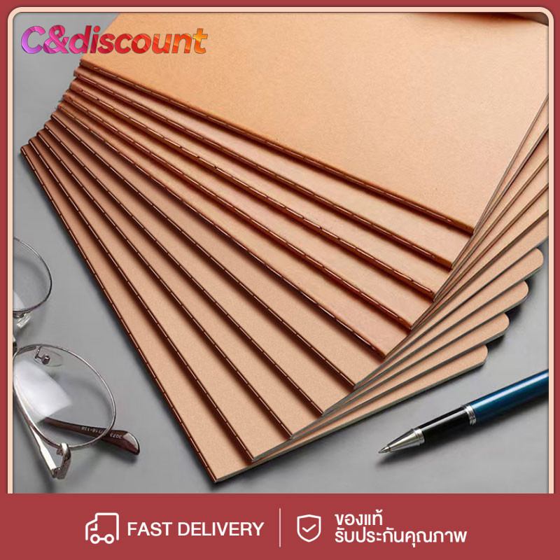 CDiscount สมุดจด A5/16K โน้ตบุ๊คกระดาษคราฟท์ B5หนานักศึกษาหนังสือว่างเปล่าทรงสี่เหลี่ยมเส้นแนวนอนแบบย้อนยุคที่เรียบง่าย