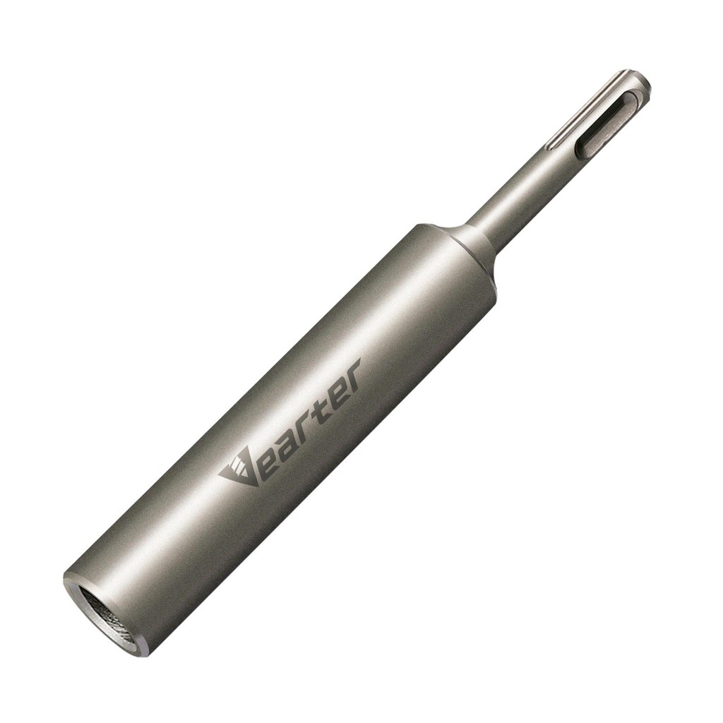 Vearter 1PC SDS Plus Ground Rod Driver สําหรับ 19 มม.GROUND Rods ทนทานเหล็กชุบแข็งสําหรับ SDS Plus สว่านโรตารี่เจาะเครื่องมือ