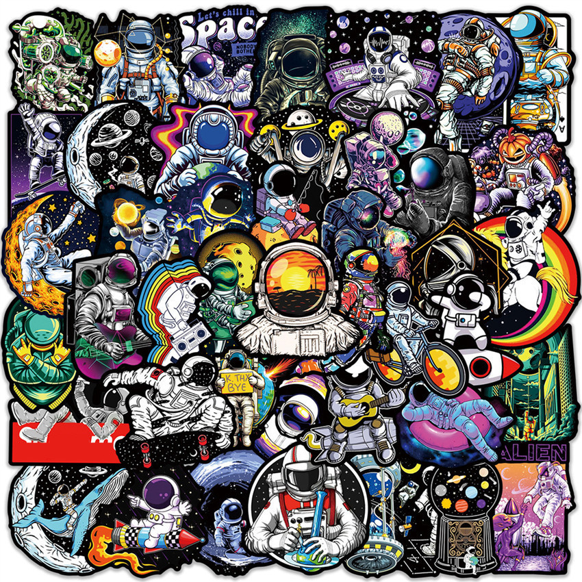 ❉ Outer Space Series 02 Classical Black & White สติ๊กเกอร์ ❉ 50Pcs/Set DIY Fashion Waterproof Doodle Decals สติ๊กเกอร์