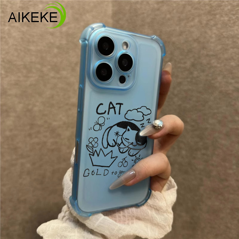 เคสโทรศัพท์สําหรับHuawei Nova 13 12 12S 12i 11 11i 10 Youth 9 Pro Ultra SE 50 Pro SE 5G 4G Ice Mist Matte Linearลูกแมวปกหลังน่ารักดอกไม้ผีเสื้อนุ่มกันกระแทกปลอก