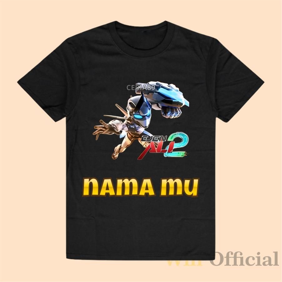 Ejen Ali The Movie 2 Character Motif เสื้อยืดเด็กล่าสุด Ejen Ali 2 เสื้อยืดเด็กอายุ 1-10 ปี Unisex ฟ