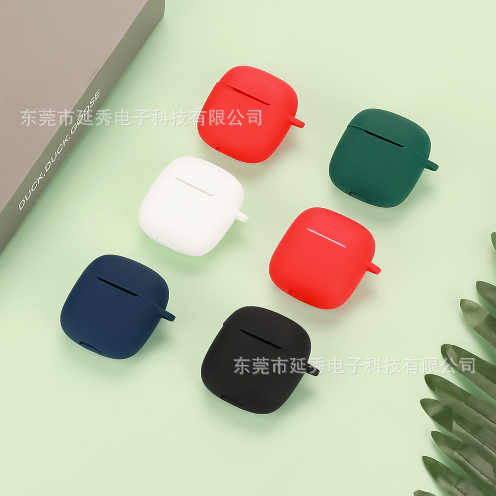Stock ReadyCase เข้ากันได้กับ Edifier X2 Plus สีทึบซิลิโคนหูฟังปกอ่อนพร้อมตะขอ