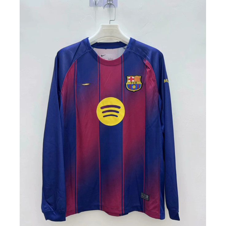 2025 2026 Barcelona Long sleeve Jerseys Soccer Jersi Football Jerseys Men Shirt 5