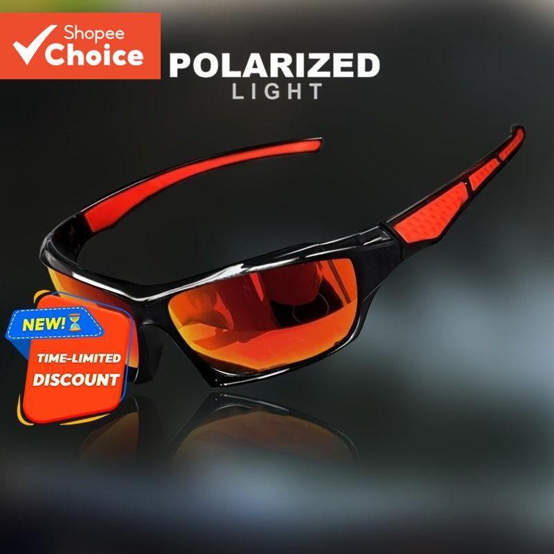 แว่นตากันแดดกีฬาโพลาไรซ์ UV400 Windproof สําหรับขี่จักรยานตกปลาเล่นสกี Unisex