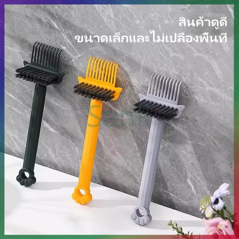 Sanli แปรงทำความสะอาดหวี/หวีลมแบบถุงลม แปรงทำความสะอาดหวี/หวีนวด หวีม้วนผม สิ่งประดิษฐ์ทำความสะอาด