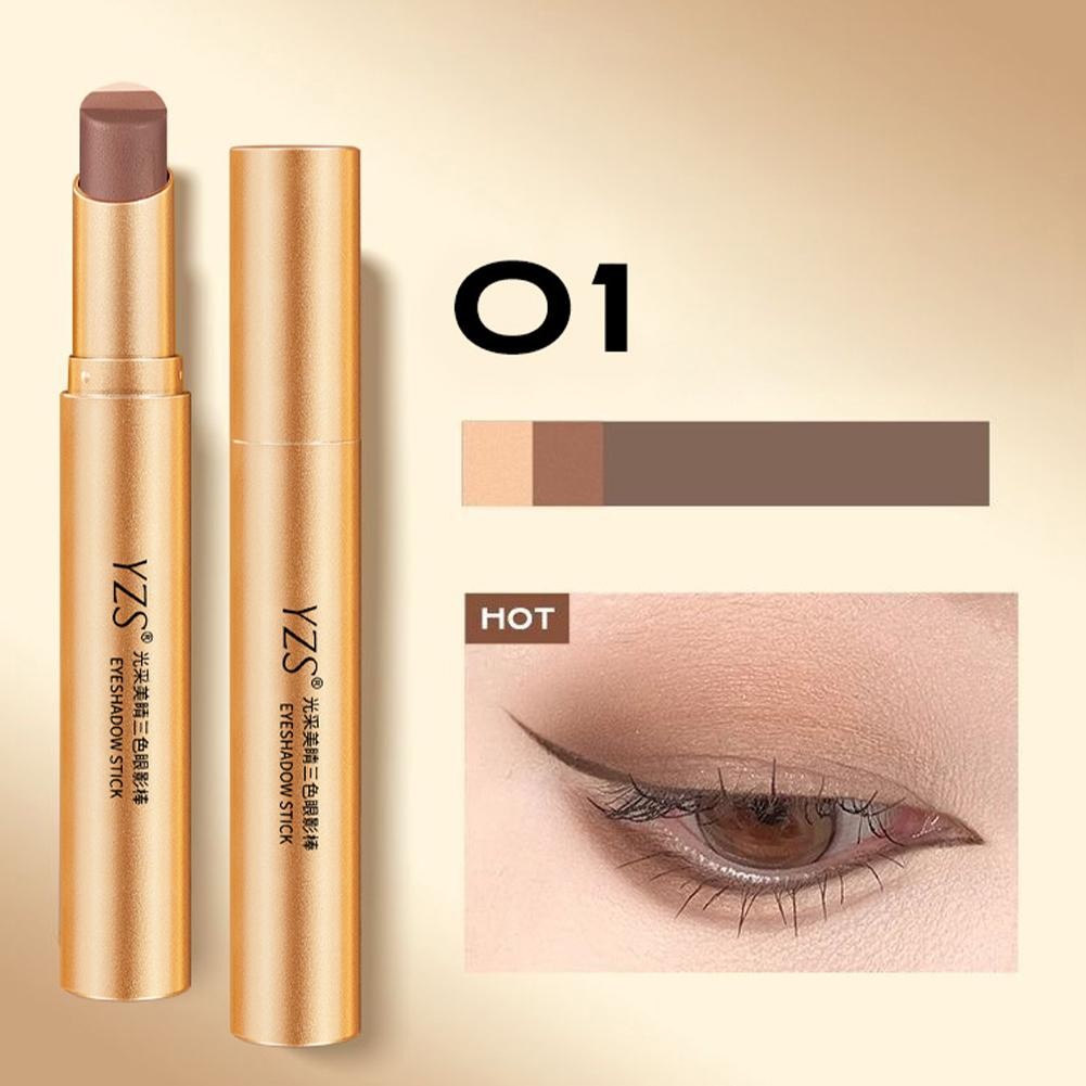 YZS Gradual Eye Shadow Stick All-in-one Eye Shadow Stick Matte & Glitter Shimmer Eye Shadow สําหรับเ
