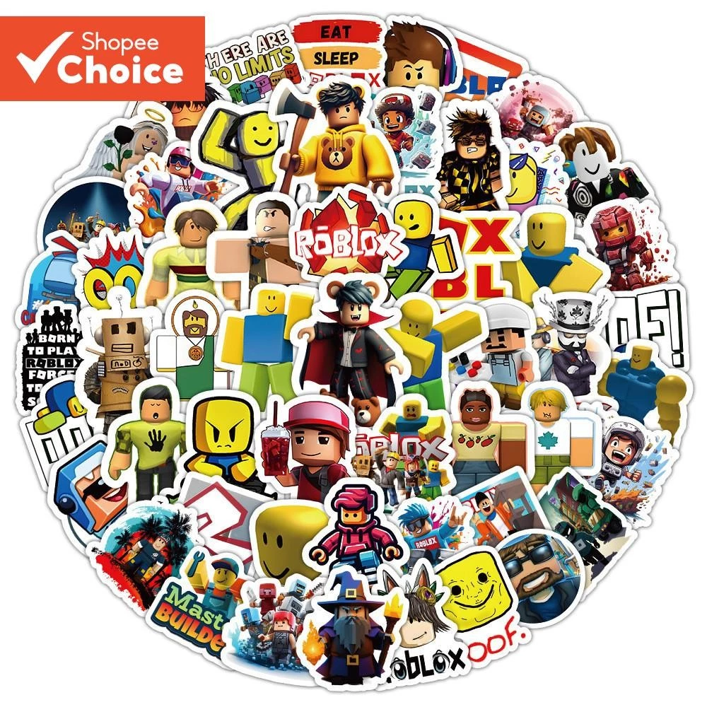 สติกเกอร์ ลายกราฟฟิตี้ Roblox สําหรับติดตกแต่งหมวกกันน็อค จักรยาน 100 ชิ้น