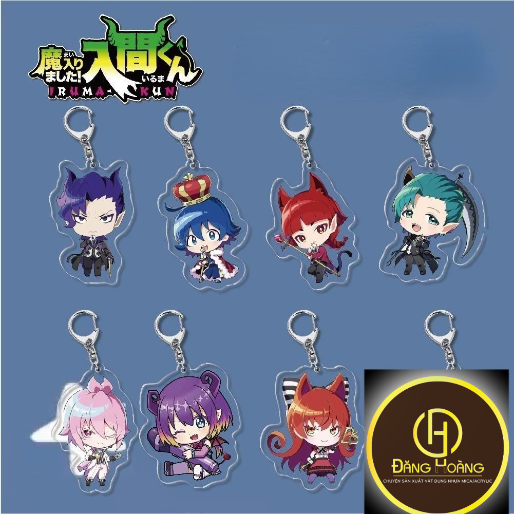 เอเม่ ไมริมาชิตะ! Iruma kun พวงกุญแจอะคริลิคตกแต่งสําหรับ Suzuki Iruma Clara Valac - DH