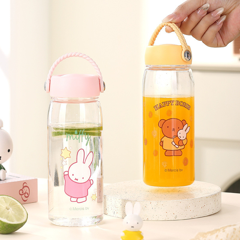 มิฟฟี่ แก้วน้ํา ขวดน้ําที่จับ ขวดน้ํากีฬา แก้วน้ําผลไม้ 500ML ป้องกันการรั่วซึม