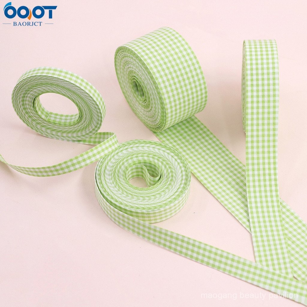 ริบบิ้นผ้าลายตารางยาว 1 เมตร (จัดส่งจากจีน) ริบบิ้นผ้าลายตารางขนาดเล็กสำหรับทำโบว์ DIY อุปกรณ์เสริมผม เนคไท เสื้อผ้า ริบบิ้นผ้าฝ้าย - รูปที่ 2