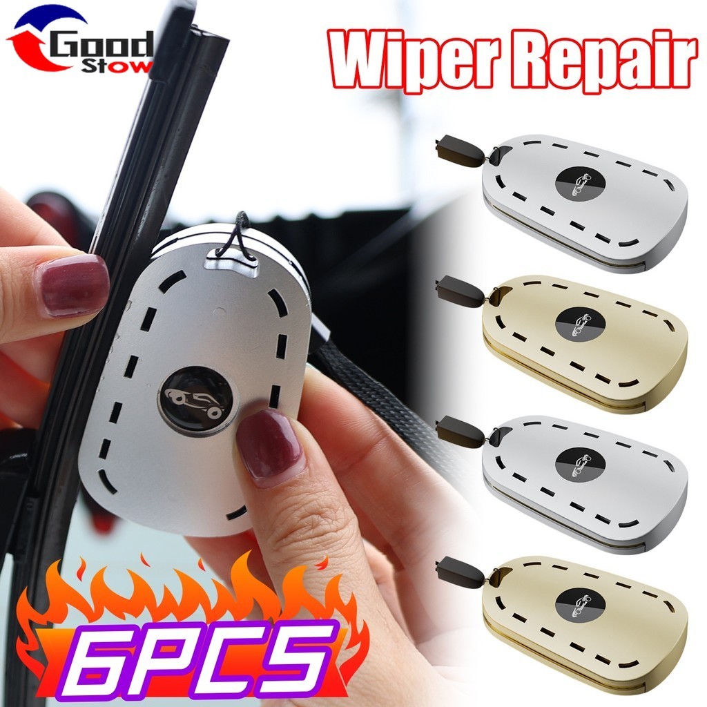 [3C&Auto]-ชุดซ่อมปัดน้ําฝนรถยนต์อเนกประสงค์ สีเงิน/ทอง | G10 ABS และเครื่องมือกระดาษทรายอลูมิเนียมสําหรับลบรอยขีดข่วน (1-6 ชิ้น)