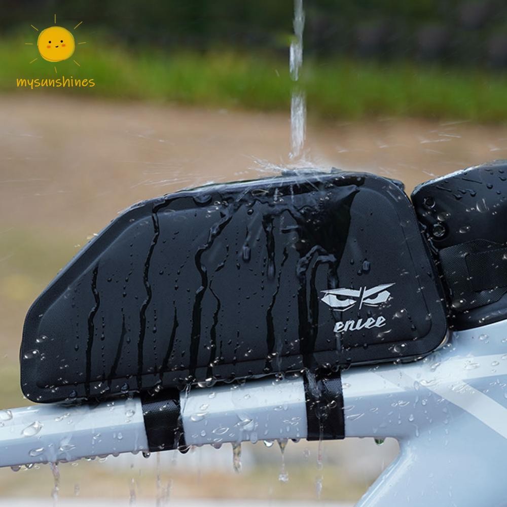 ☀นางสาว 1.5ล จักรยานท่อบนกระเป๋ากันน้ําขี่จักรยานเครื่องมือถุงเก็บขี่จักรยานด้านหน้ากระเป๋าสําหรับ จักรยานเสือภูเขา จักรยานถนนอุปกรณ์เส - รูปที่ 7