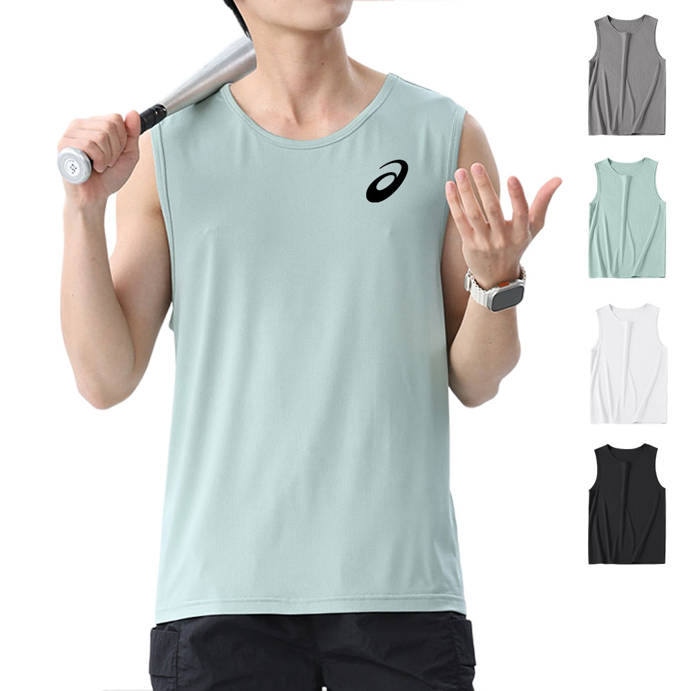 ผู้ชายวิ่งเสื้อกั๊กกรีฑาฟิตเนสแขนกุดบุรุษเสื้อกล้าม