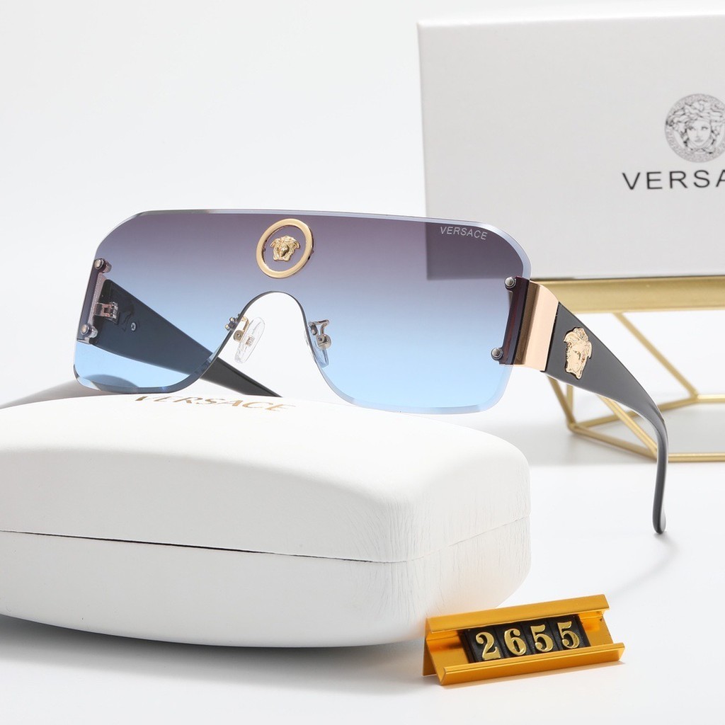 Versace High-End แฟชั่นอินเทรนด์แว่นตากันแดด 2025 สไตล์ใหม่ยุโรปอเมริกันแฟชั่นแว่นตากันแดดวันหยุด 2S