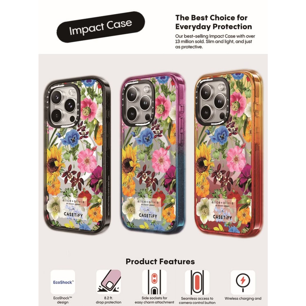 CASECASE X ฤดูร้อนโรแมนติกกรณีขอบสีดําพีช Haze Cotton Candy Collection สี Clear Hard แม่เหล็กดูด Impact Case สําหรับ Apple IPhone 12 13 14 15 16 Pro Max Plus พร้อมกล่อง