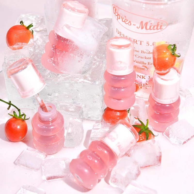 GOGO TALES ลิปกลอสใสแบบเงา Water Glossy Mirror Toot Glass Lip