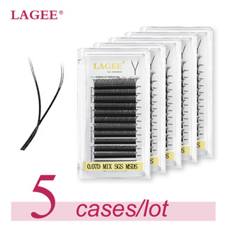 LAGEE 5 กรณี Y รูปร่างตาข่าย YY Lashes 0.07 L LUCD Curl ทอมื…