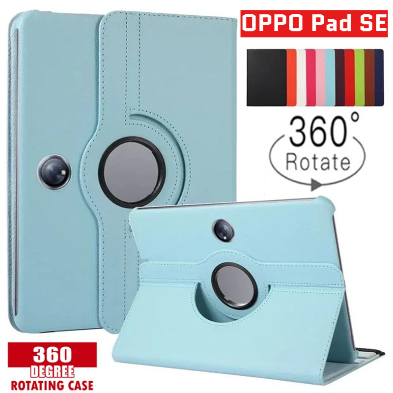 สําหรับ OPPO Pad SE 11 นิ้ว 2025 กันกระแทก Slim Flip PU หนัง 360 หมุนกรณีฝาครอบ