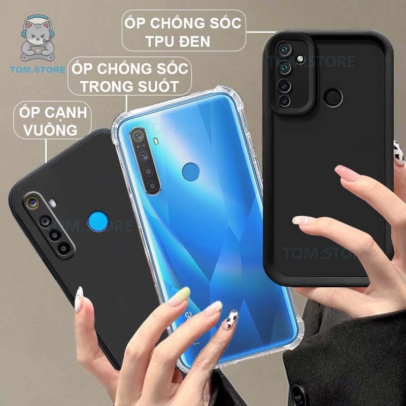 Realme 5 / 5s / 5I / 5 Pro / 6i / C3 / C3i / Realme Q เคสกันกระแทก ขอบเหลี่ยม กันกระแทกแบบใส