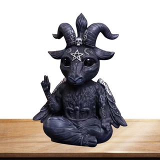 Black Satan Figurine Decoration Baphomet Sculptures Statue R…