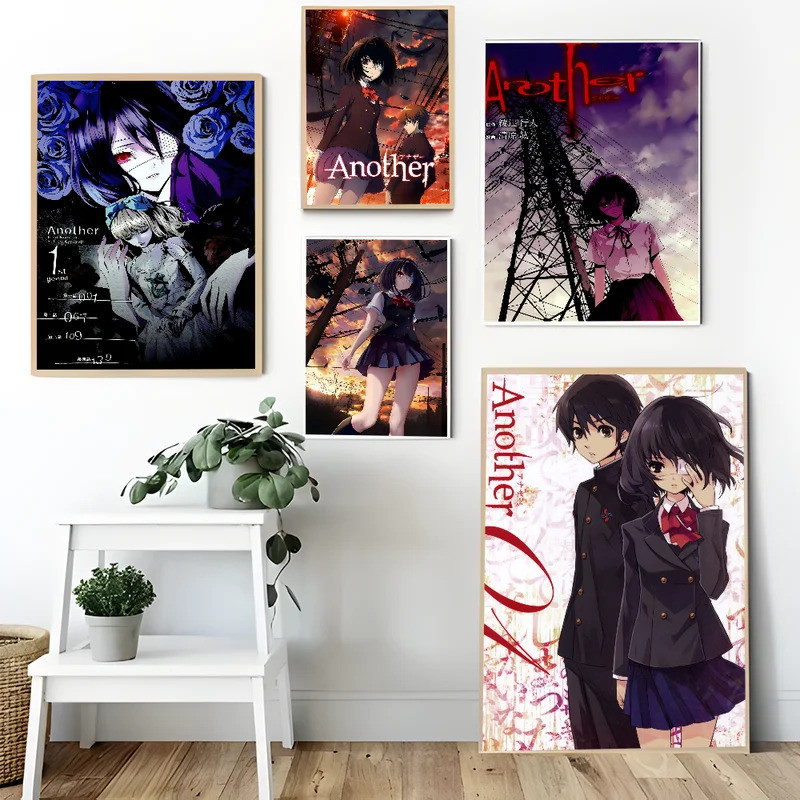 Anime A-Another Movie Sticky Posters Retro Kraft Paper Sticker DIY Room Bar Cafe Aesthetic Art Wall 