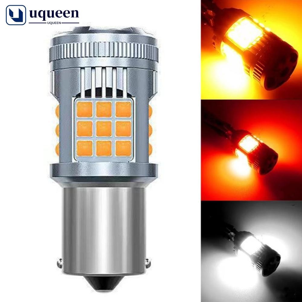 UQUEEN 1156/1157/T20 ไฟหน้ารถ LED หลอดไฟสัญญาณไฟเบรคไฟเลี้ยวโคมไฟวิ่ง Bright 3030 36smd PY21W Anti F