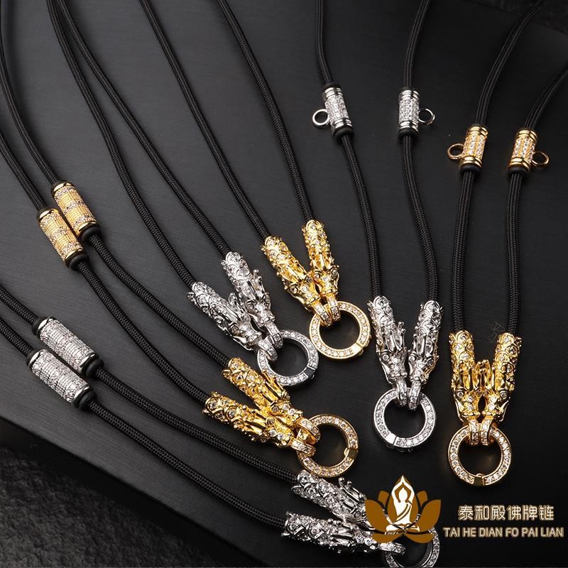 T Thailand Amulet Amulet เชือกขี้ผึ้งเชือกทอง Color-8oo15 ก๊อกน้ํา 13 เงิน 3-y04 แหวนเพชรแขวน/สร้อยค