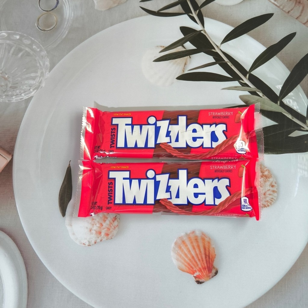 US นําเข้า James Dozle Strawberry Twisted Candy Gummy Strange Flavour Candy Small Bag 0g US ลูกอมนํา