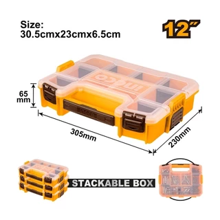 EMTOP กล่องใสเครื่องมือ 12 นิ้ว รุ่น EPBX1211 / 15 นิ้ว รุ่น EPBX1511 ( Plastic Organizer )