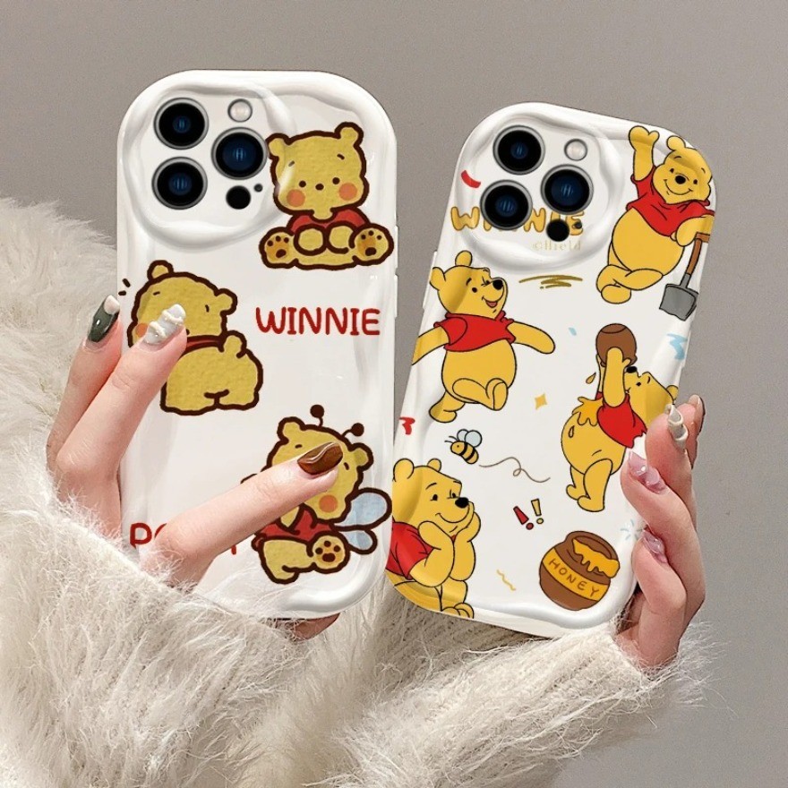 วินนี่เดอะพูห์เพื่อนเคสโทรศัพท์สําหรับOPPO A3S A5 AX5 A5S AX5S A7 AX7 A12 A12e A8 A5 A9 2020 Waveน้ํ