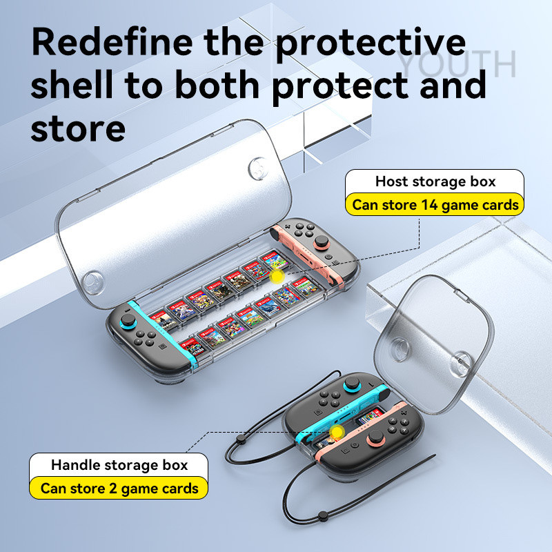 12·12สําหรับ นินเทนโด สวิตช์ 2 กล่องเก็บคอนโซล, กล่องแข็งเก็บของโปร่งใสคุณภาพสูง, อุปกรณ์เสริมเคสป้องกัน NS สวิตช์ 2 - รูปที่ 2