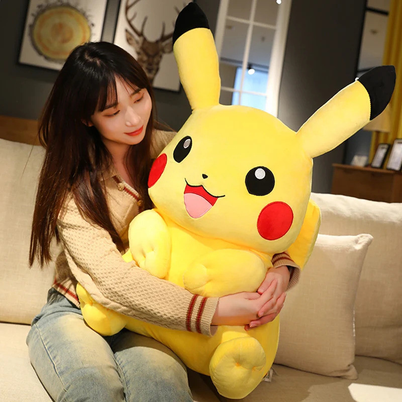 Kawaii Big Size Pokemon Pikachu Stuffed Toys Pikachu Plush Dolls Pikachu Plush Toy Pillow Xmas Gift 