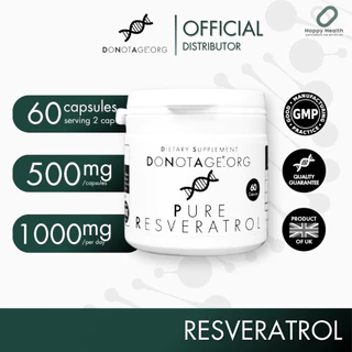 Resveratrol (60 แคปซูล) Do Not Age 1000 mg. (Trans-resveratrol 1000 mg.) เรสเวอราทรอล