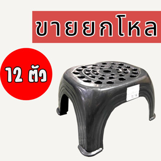 12 ตัว ยกโหล เก้าอี้ซักผ้า 32*27*18 cm. สีดำ No.CH001