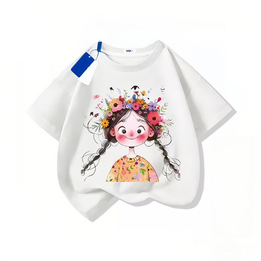 (จัดส่งตลอด 24 ชั่วโมง)KIDS Highness 2025สินค้าใหม่! เสื้อยืดแขนสั้นสำหรับเด็กสบายและนุ่ม