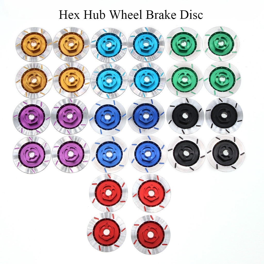 RC Alum 12 มม.Hex Hub ล้อเบรคแผ่นดิสก์ 4P สําหรับ 1:10 HSP HPI Sakura Drift รถ