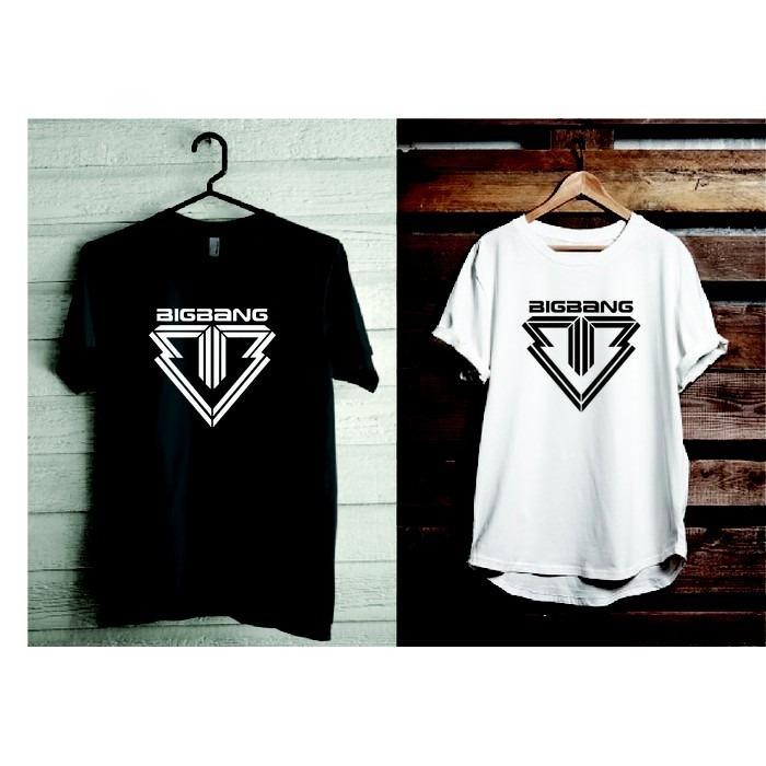 เสื้อยืด KPOP โลโก้ BIGBANG (G DRAGON TOP TAEYANG DAESUNG SEUNGRI)