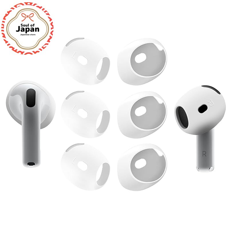 Seltureone【6 pieces】AirPods 4 Ear Tips 2024 Fit, Anti-Slip, Soft Silicone Rubber, Detachable Airpods 4 Replacement Ear Tips (White)
Seltureone【6 pieces】AirPods 4 Ear Tips 2024 Fit, Anti-Slip, Soft Silicone Rubber, Detachable Airpods 4 Replacement Ear Tips
