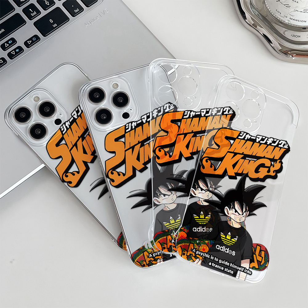 เคสไอโฟน13 ตัวการ์ตูนน่ารัก For iPhone 11 12 14 15 16 Pro MAX 14 15 16 Plus สเก็ตบอร์ดดราก้อนบอล เคสโทรศัพท์แบบใสไร้กรอบ - รูปที่ 7