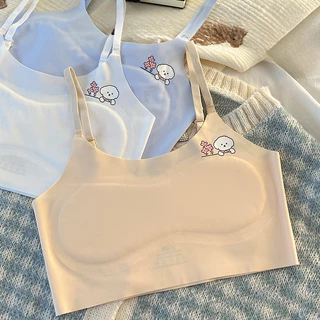 {4 สี 4 ชิ้น}สาวเสื้อกั๊กขนาดเล็ก7-13ปีบางสไตล์สาวพัฒนาการแสงบางหนึ่งเวทีไม่มีรอยต่อบางระบายอากาศวัยรุ่นสวยกลับ