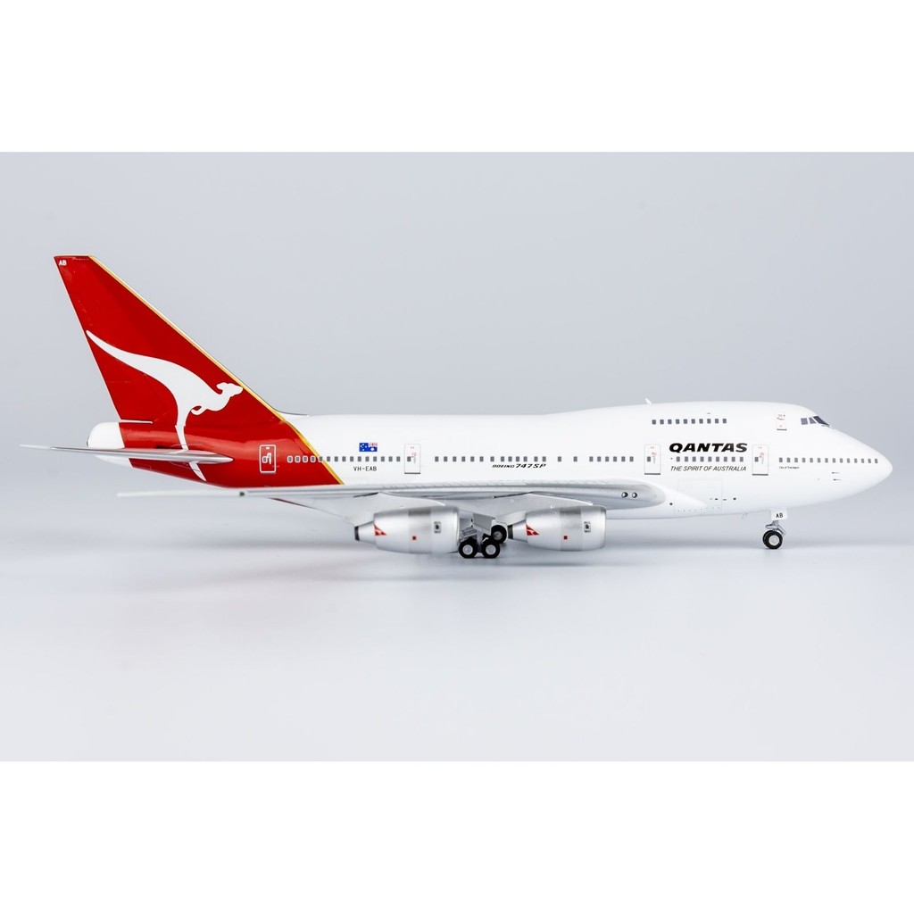 พร้อมสต็อก NG ยี่ห้อ 1: 400 Australian Airlines B747SP VH-EAB โลหะผสมวัสดุเครื่องบินรุ่น