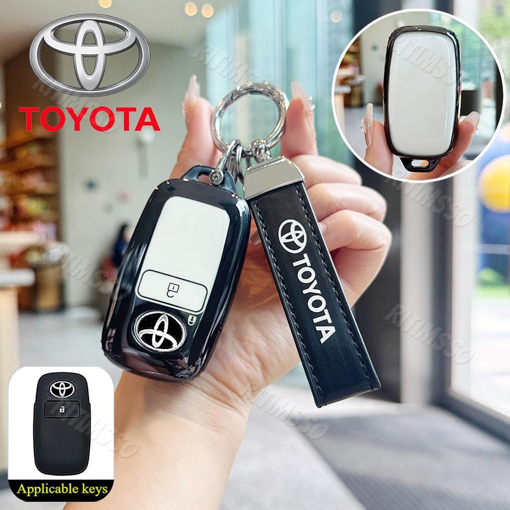 ตกแต่งบ้าน Fit สําหรับ Toyota Vios 2023 Yaris Ativ 2024 Avanza Veloz Raize รุ่น TPU Remote Car Key Cover Case ส่งด่วน สั่งเลย